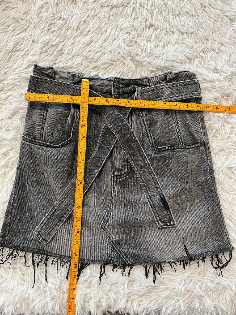 We The Free Free People East of Eden Denim Miniskirt in Black 28 - Picture 6 of 10